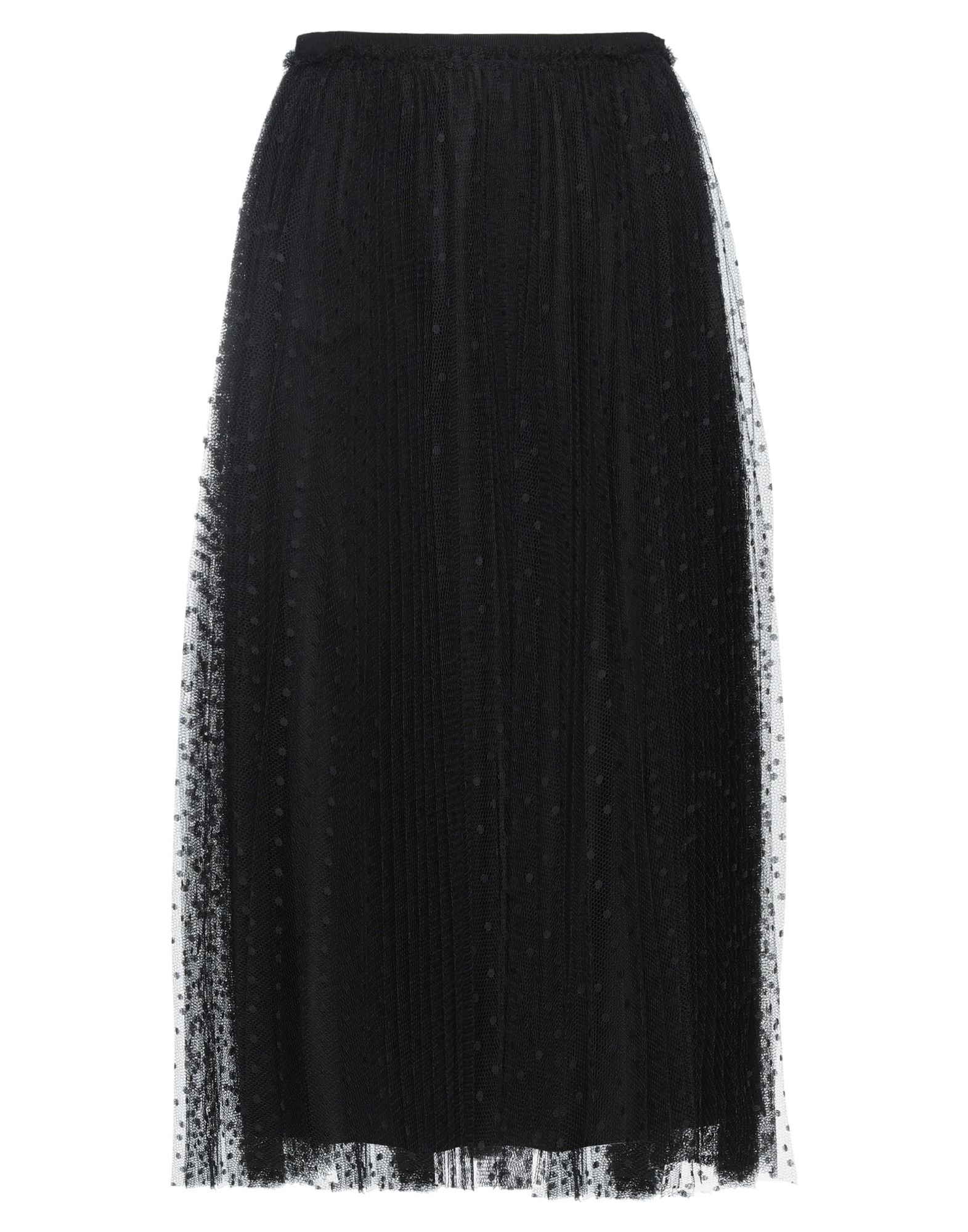 Red Valentino Midi Skirts In Black