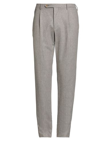 Rota Man Pants Taupe Size 40 Virgin Wool In Gray