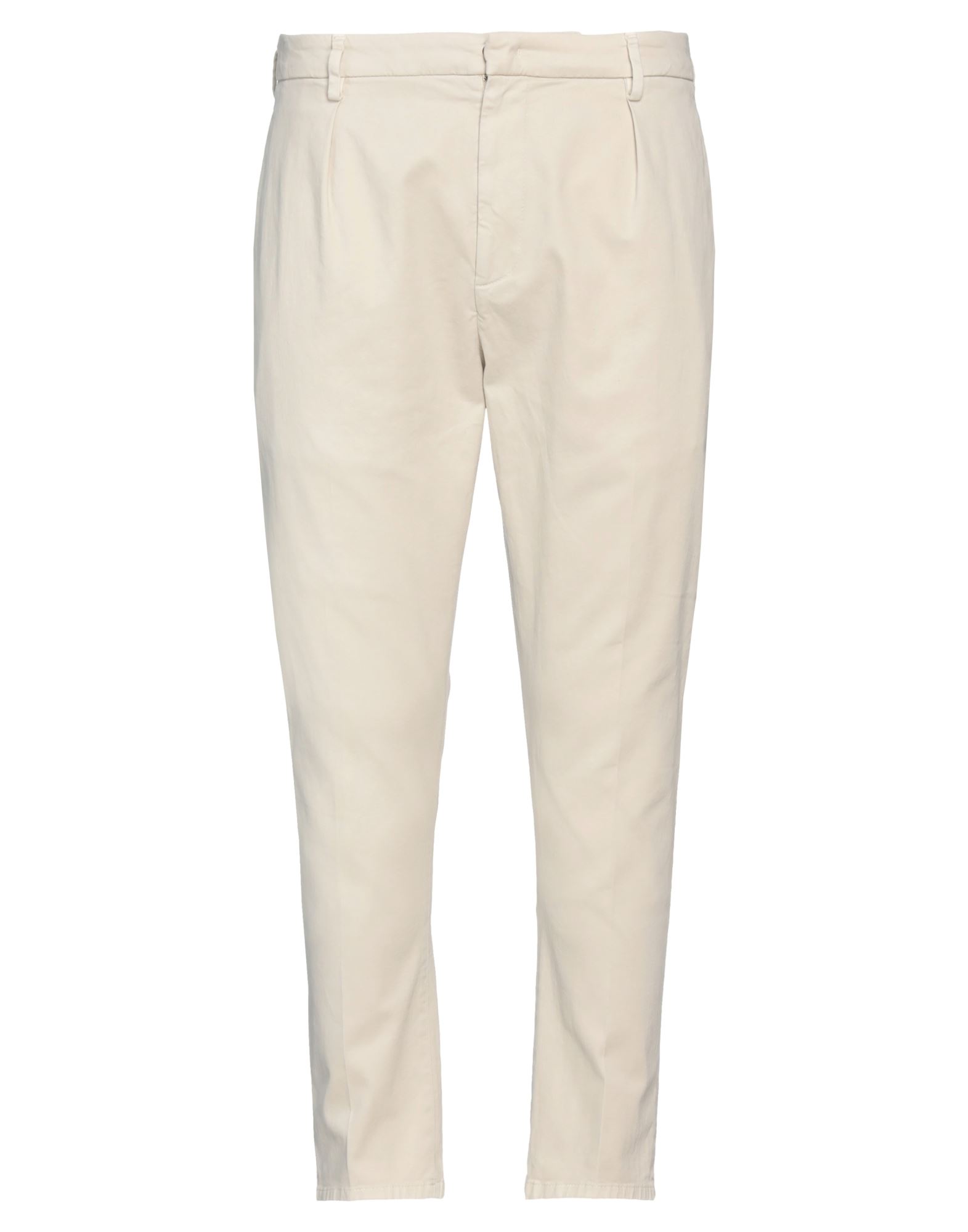 Dondup Stretch Cotton Pants In Beige
