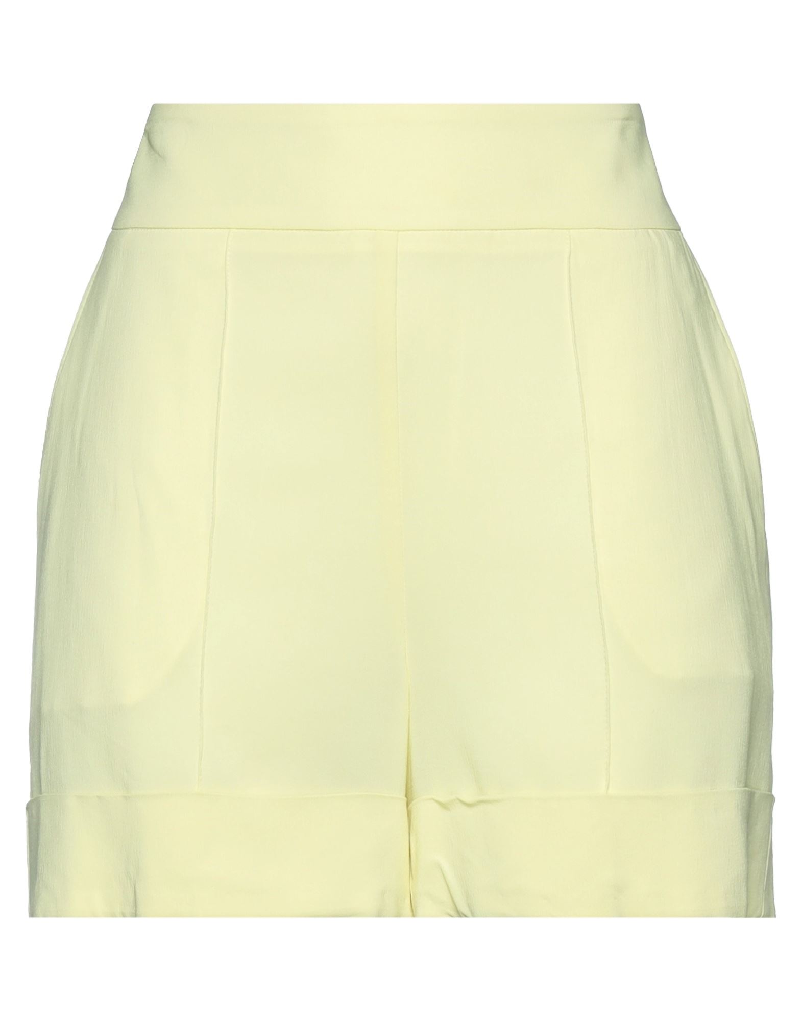 Lorena Antoniazzi Woman Shorts & Bermuda Shorts Light Yellow Size 6 Polyester