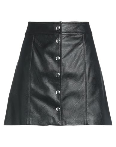 Aniye By Woman Mini Skirt Black Size 8 Viscose, Polyurethane