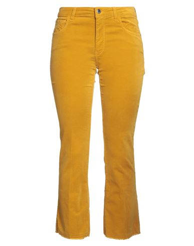 Re-hash Re_hash Woman Pants Ocher Size 26 Cotton, Modal, Elastane In Yellow