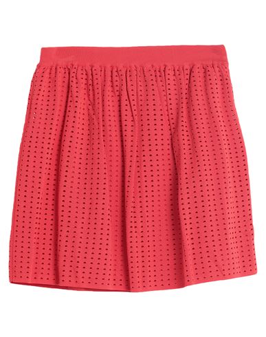 Woman Mini skirt Red Size 10 Polypropylene