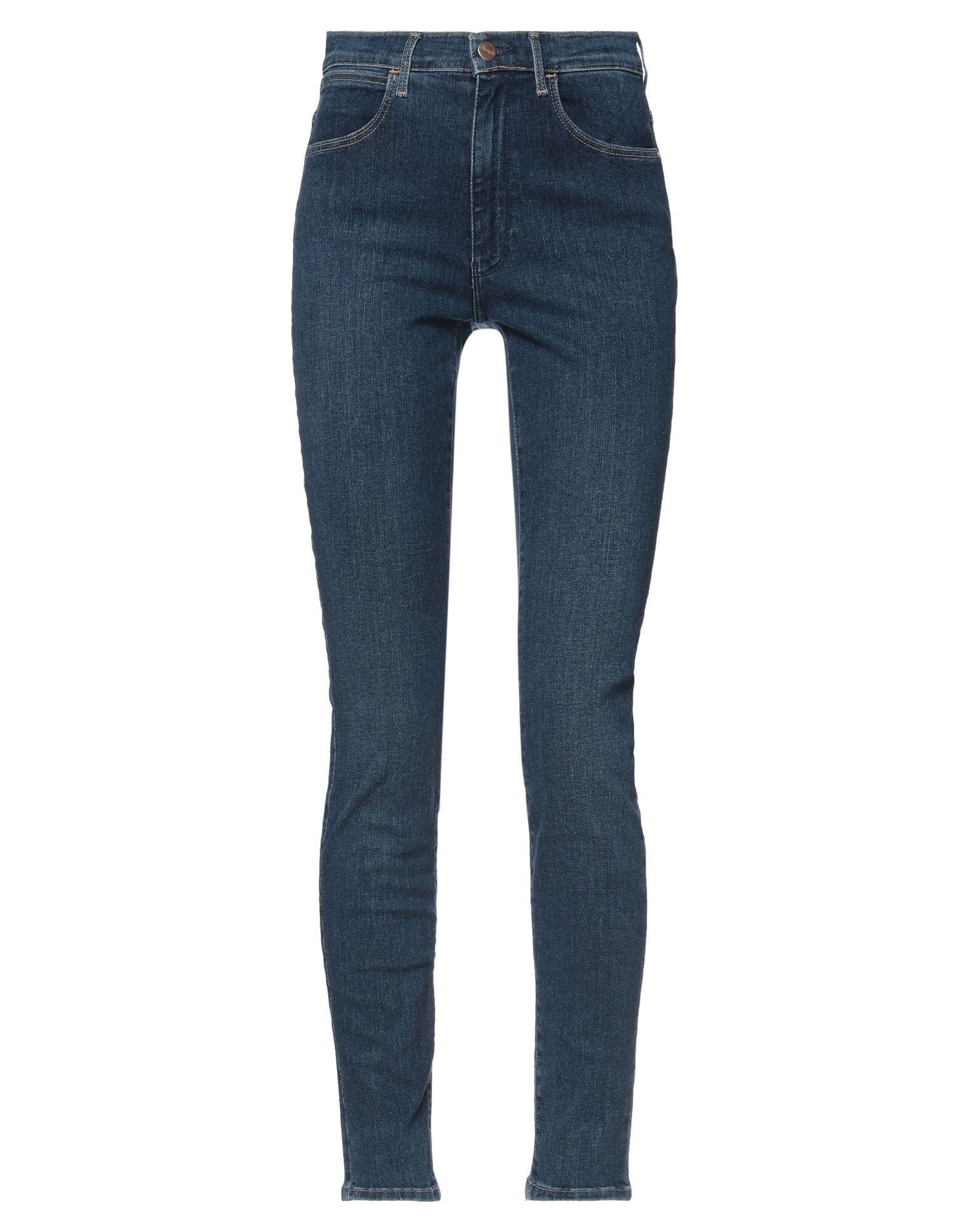 Shop Wrangler Woman Jeans Blue Size 25w-32l Cotton, Polyester, Elastane