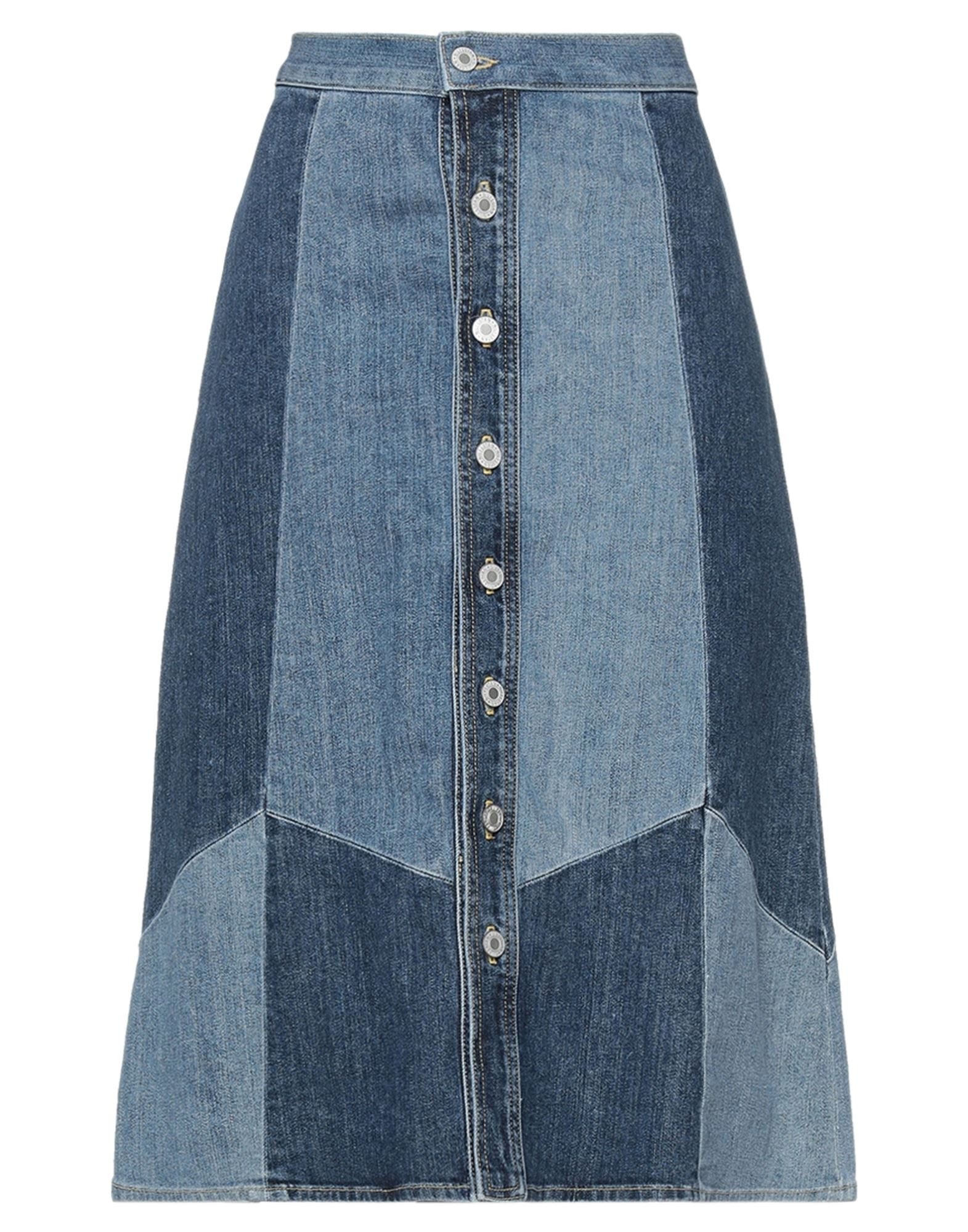 Nili Lotan Denim Skirts In Blue | ModeSens