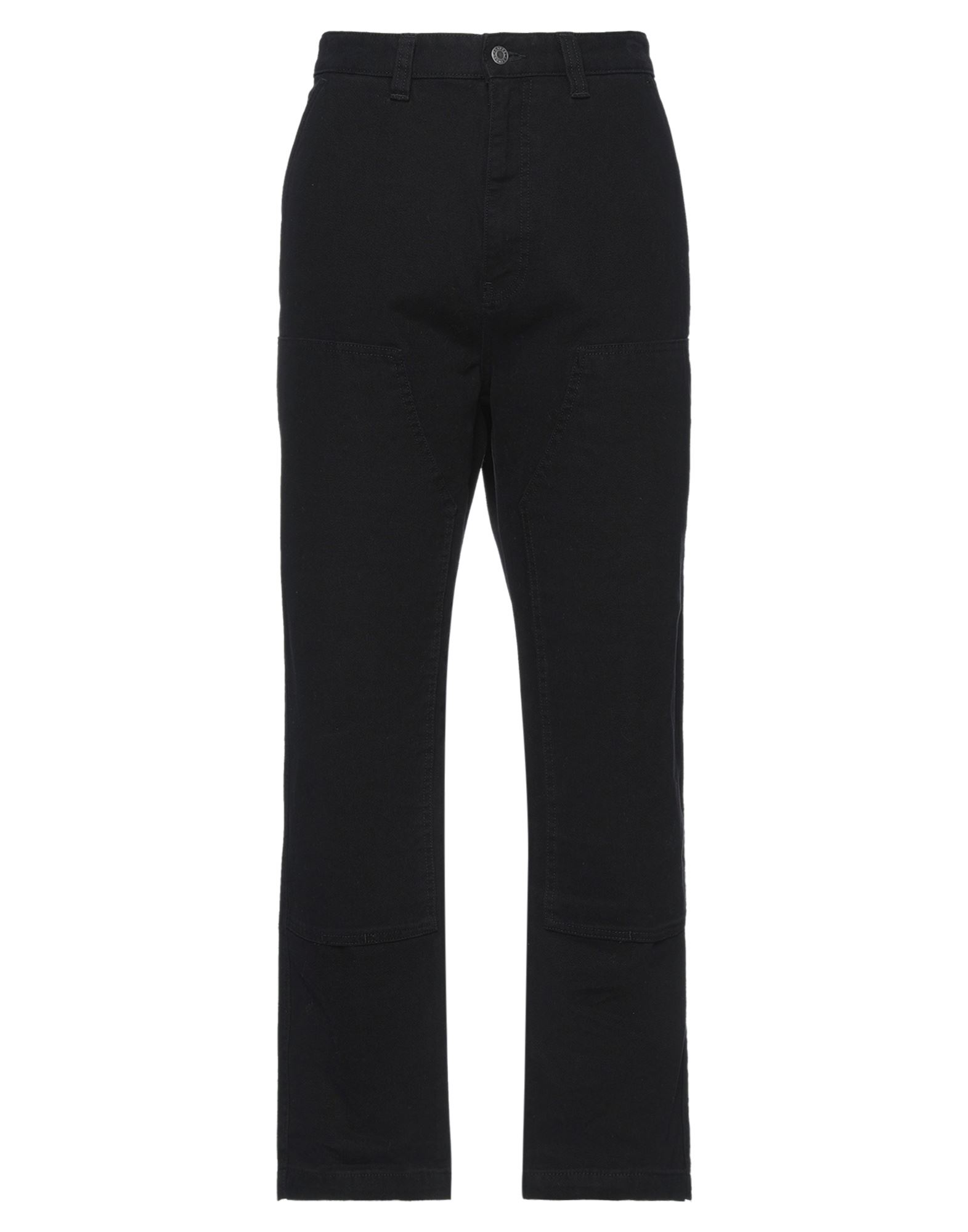 Stussy Black Cotton Trousers In Black