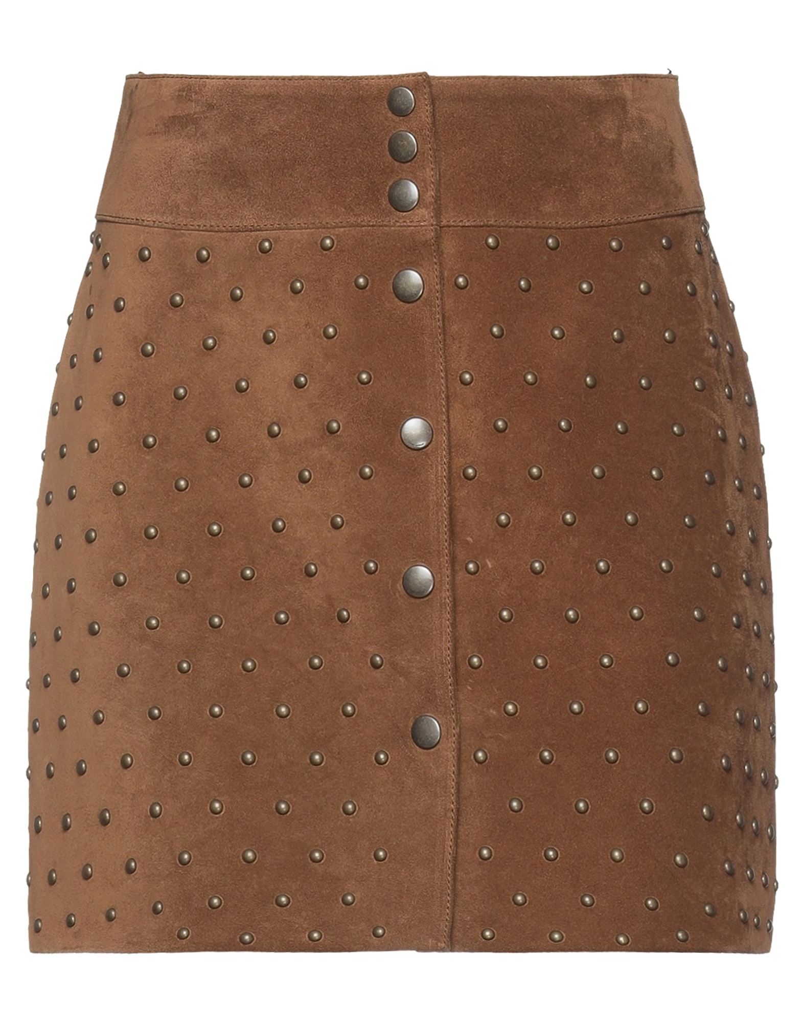 Saint Laurent Mini Skirts In Brown