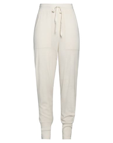 Soallure Woman Pants Ivory Size M Viscose, Polyester, Polyamide In White