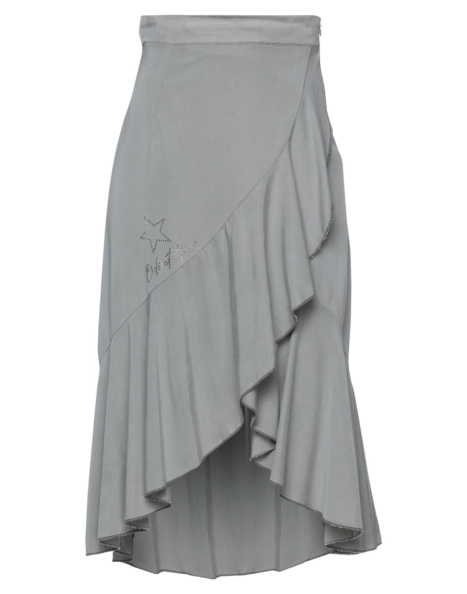 Odi Et Amo Midi Skirts In Grey