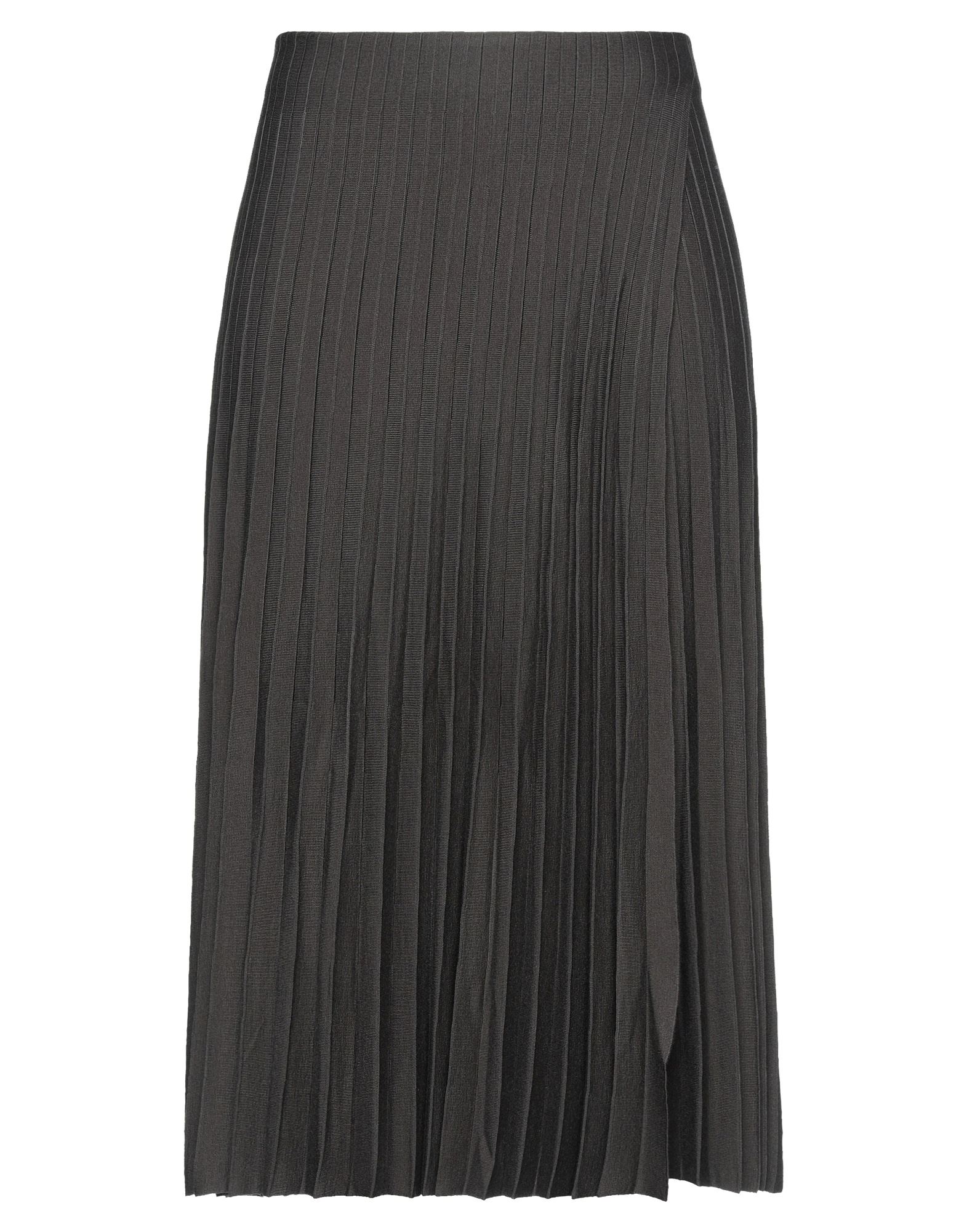 Agnona Midi Skirts In Steel Grey | ModeSens