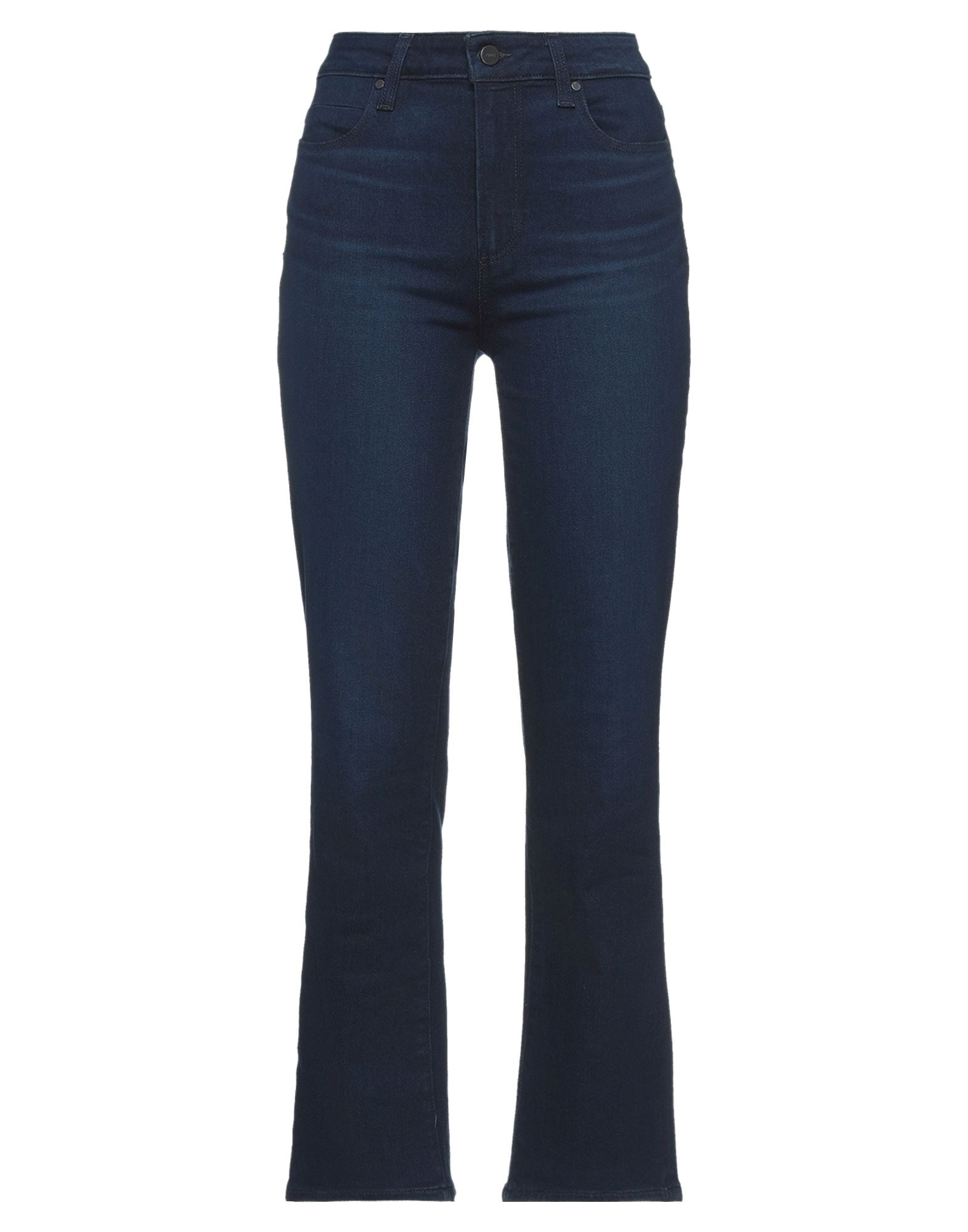 PAIGE PAIGE WOMAN JEANS BLUE SIZE 27 COTTON, POLYESTER, ELASTANE