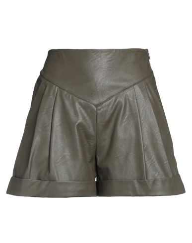 Aniye By Woman Shorts & Bermuda Shorts Dark Green Size 6 Viscose, Polyurethane In Green
