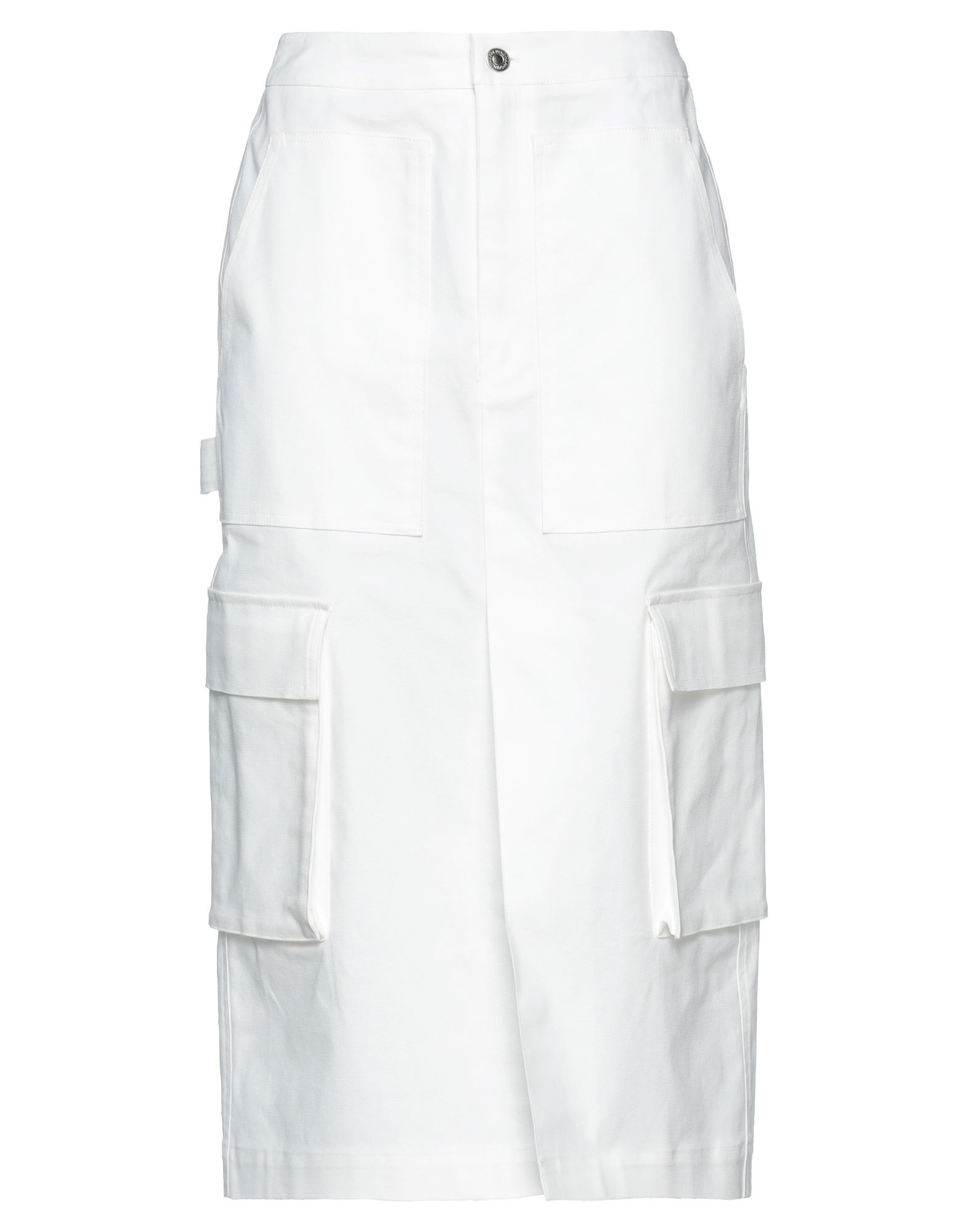 Happening 4'33" Midi Skirts In White