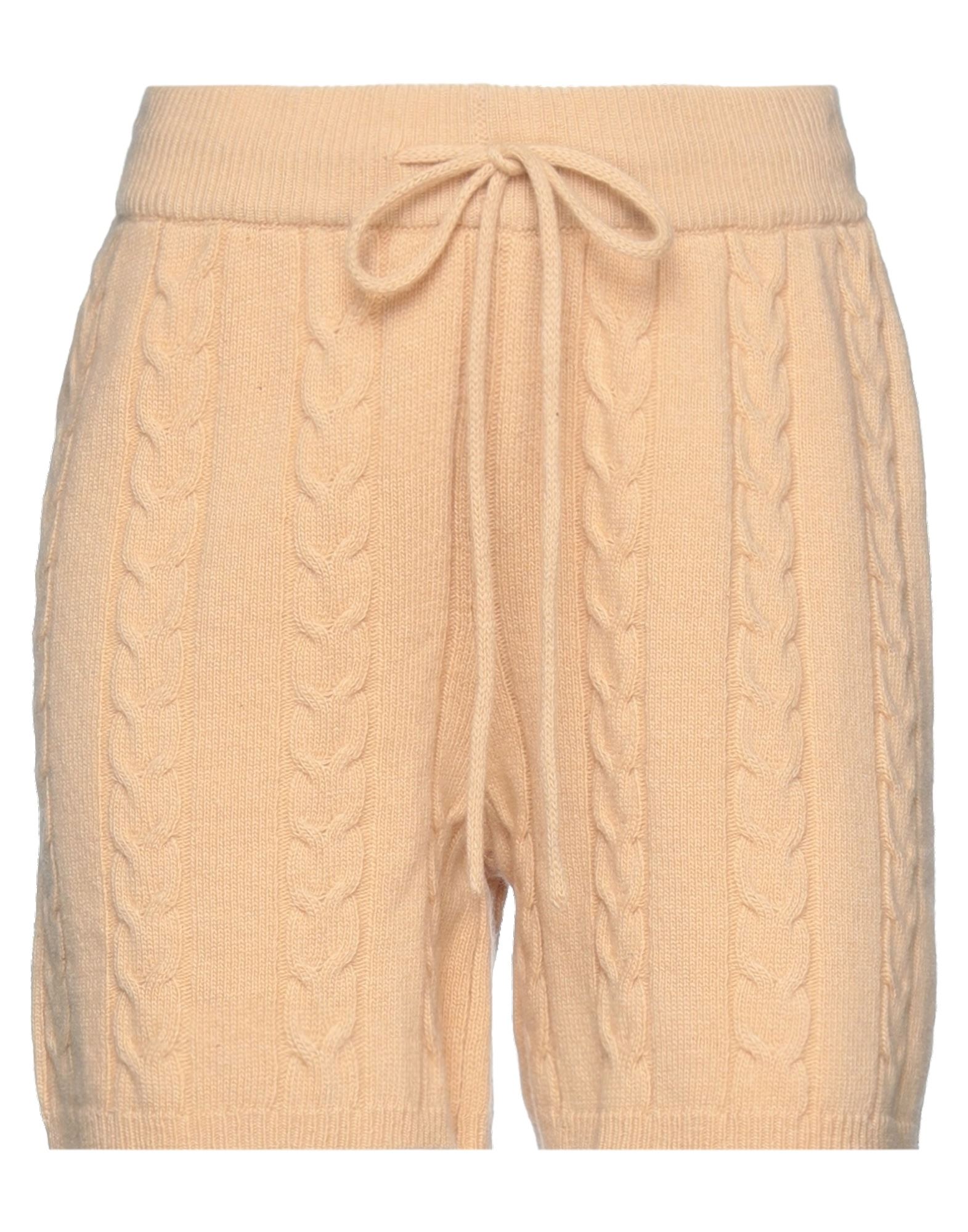 Weili Zheng Woman Shorts & Bermuda Shorts Camel Size Xs Wool In Beige