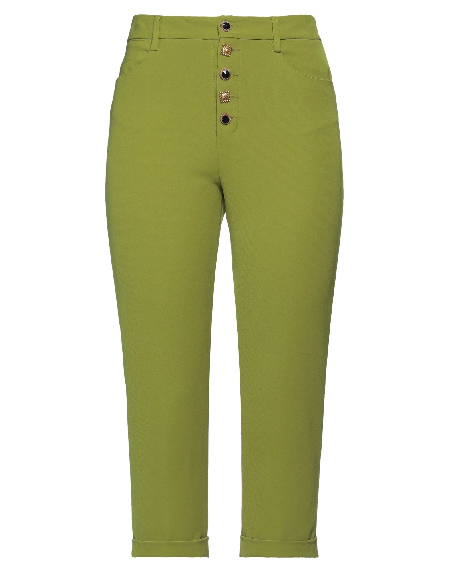 1-one Cropped Pants In Military Green