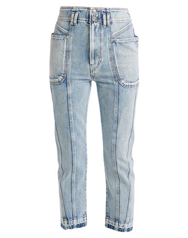 Isabel Marant Étoile Woman Denim Pants Light Blue Size 10 Cotton