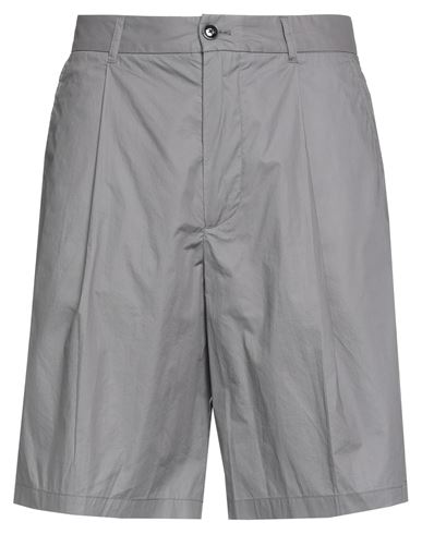 Emporio Armani Man Shorts & Bermuda Shorts Grey Size 34 Cotton, Polyurethane