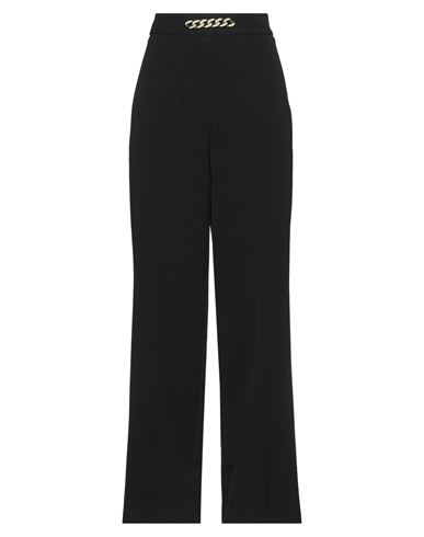 Vicolo Woman Pants Black Size L Polyester, Elastane