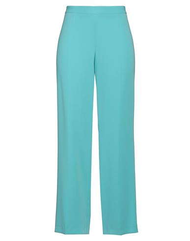 Maison Common Woman Pants Turquoise Size 16 Triacetate, Polyester