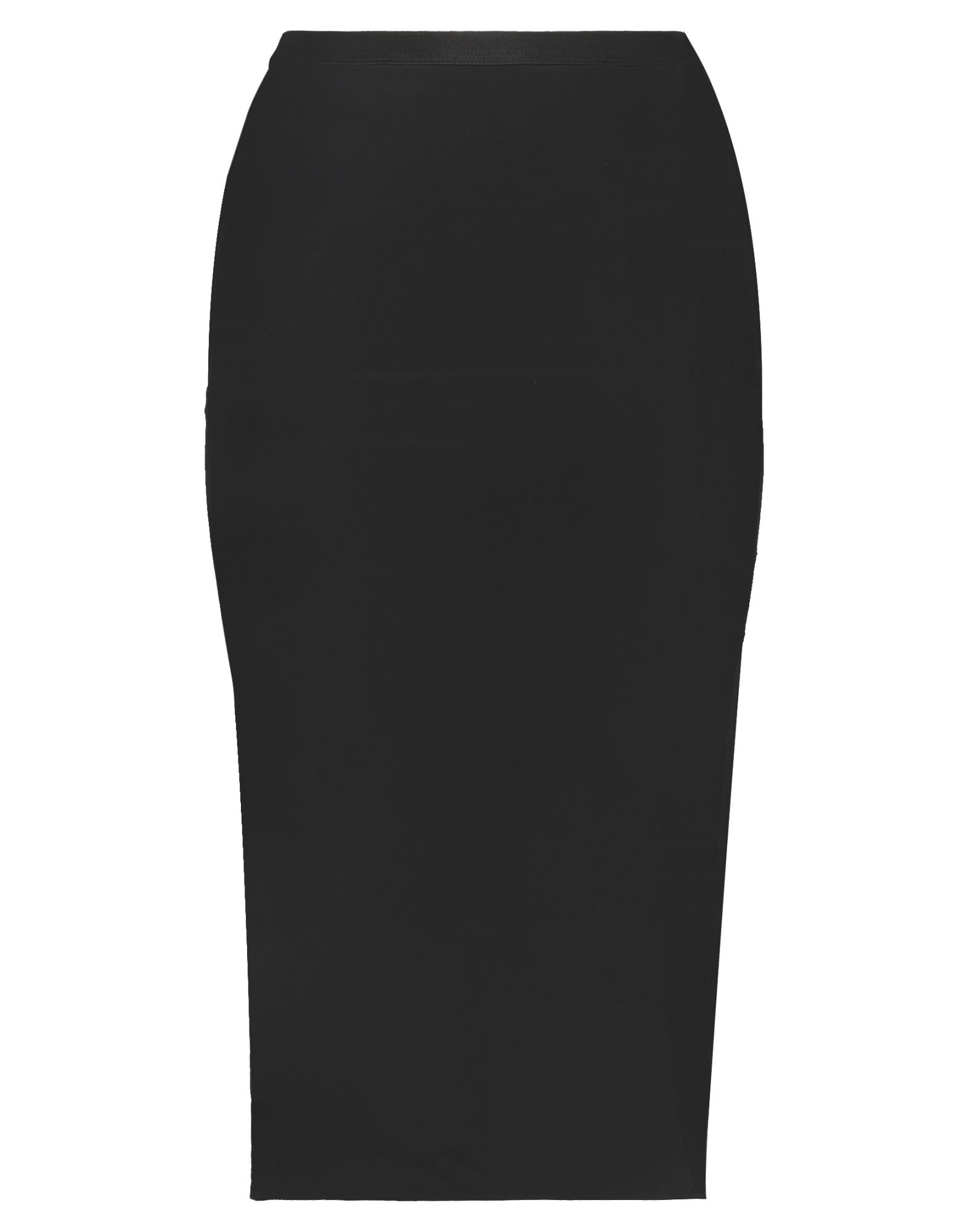 Rick Owens Midi Skirts In Black