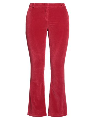 Kiltie Woman Pants Red Size 8 Cotton, Viscose, Elastane