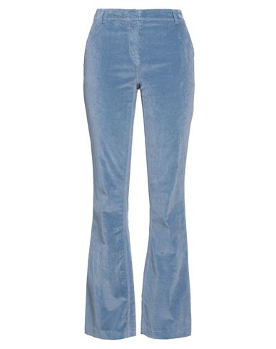 Kiltie Woman Pants Pastel Blue Size 6 Cotton, Viscose, Elastane In Blue