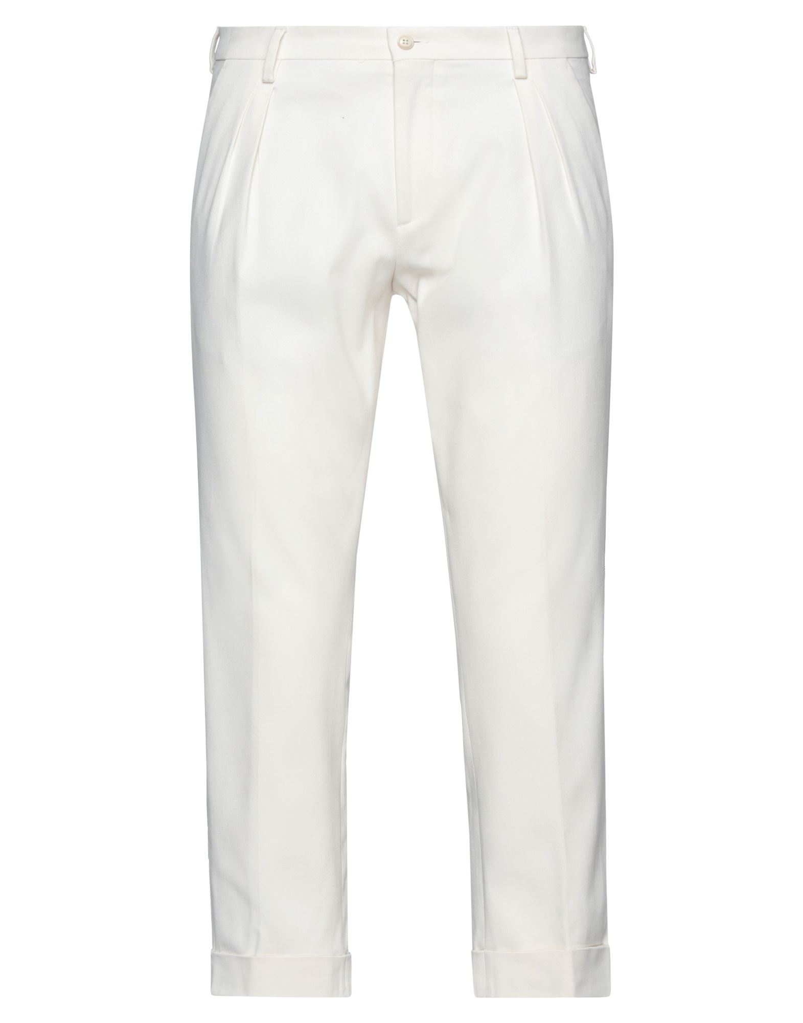 Angelo Nardelli Cropped Pants In White