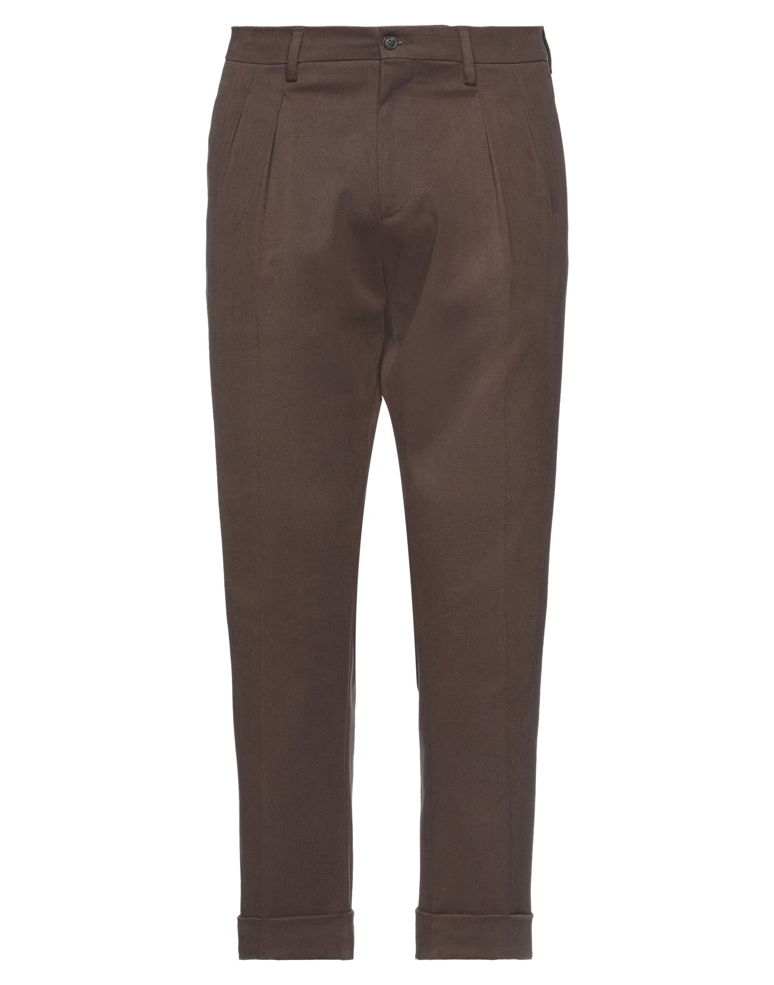 Angelo Nardelli Cropped Pants In Brown