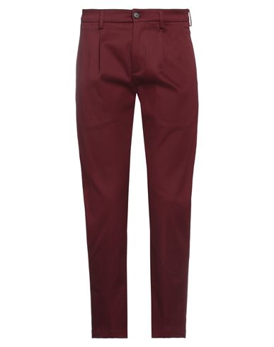 Department Five Department 5 Man Pants Burgundy Size 30 Cotton, Elastane In Red