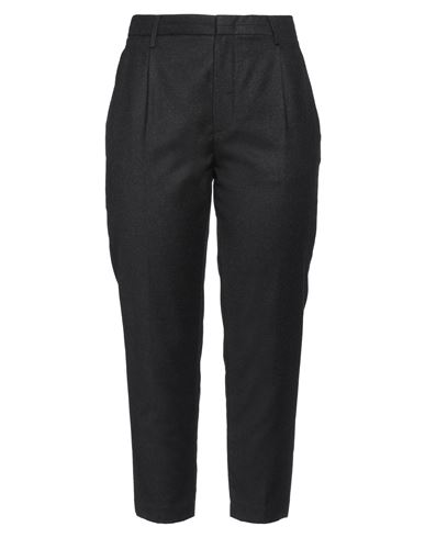 Shop Dondup Woman Pants Steel Grey Size 12 Virgin Wool, Elastane