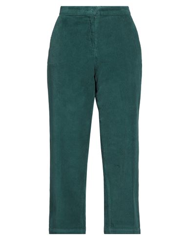 Twinset Woman Pants Green Size 8 Cotton, Elastane