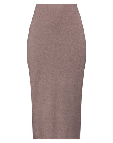 Soallure Woman Midi Skirt Dove Grey Size Xs Viscose, Polyester