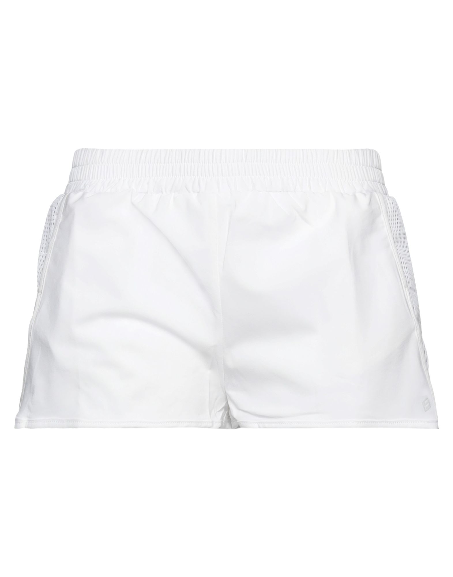 Shop Lanston Sport Woman Shorts & Bermuda Shorts White Size M Polyester, Elastane