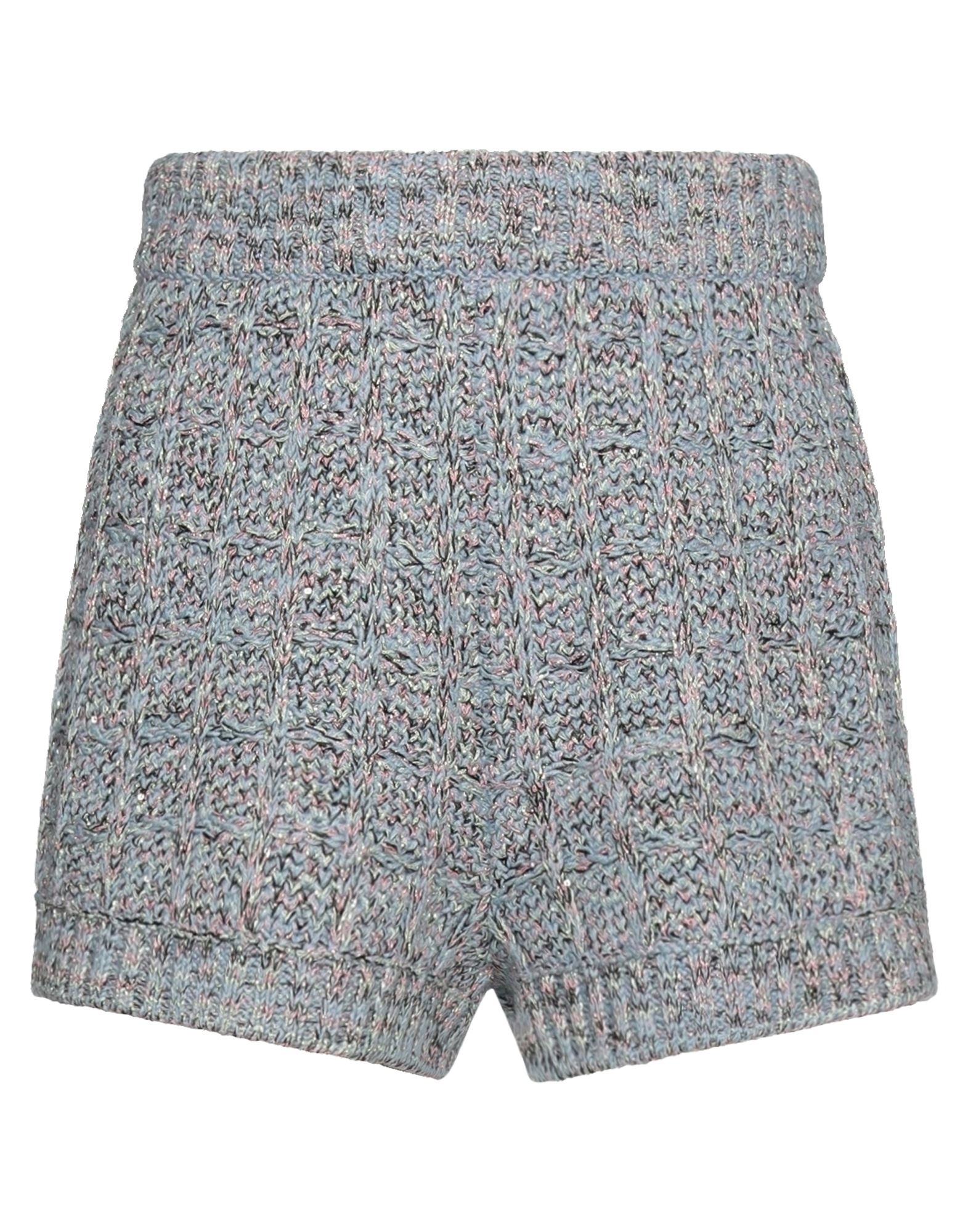 M Missoni Woman Shorts & Bermuda Shorts Pastel Blue Size 6 Polyester, Viscose, Wool, Acrylic
