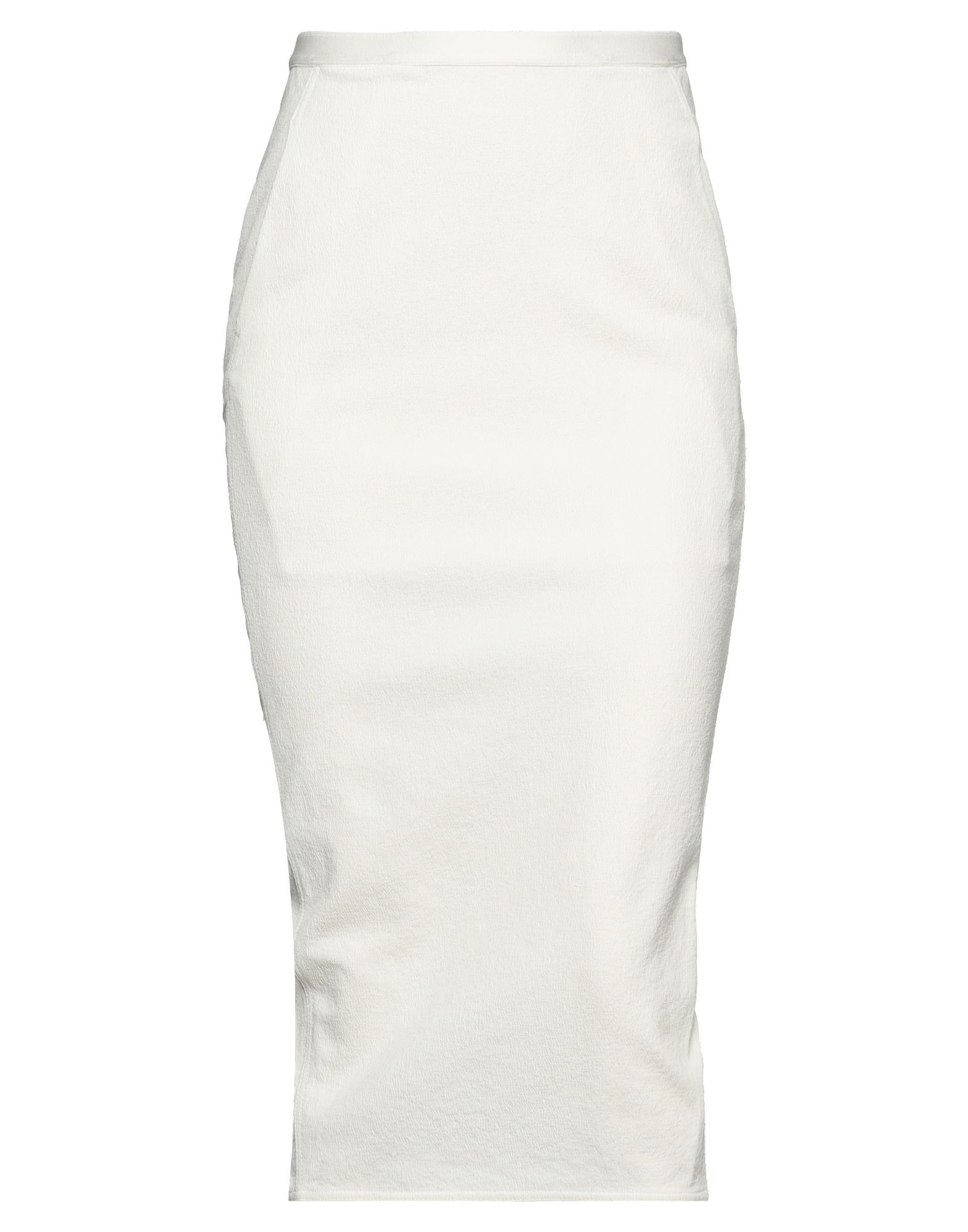 Rick Owens Midi Skirts In White