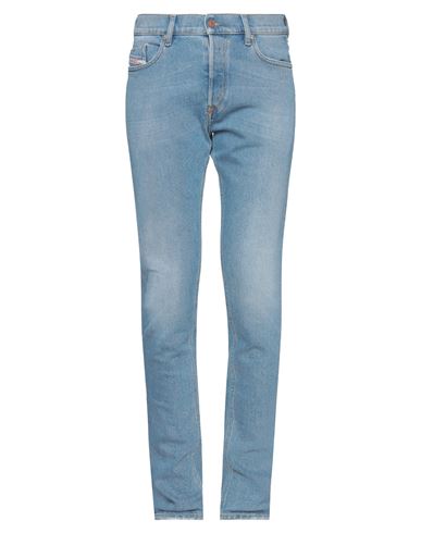Diesel Man Jeans Blue Size 29w-32l Cotton, Elastane, Bovine Leather