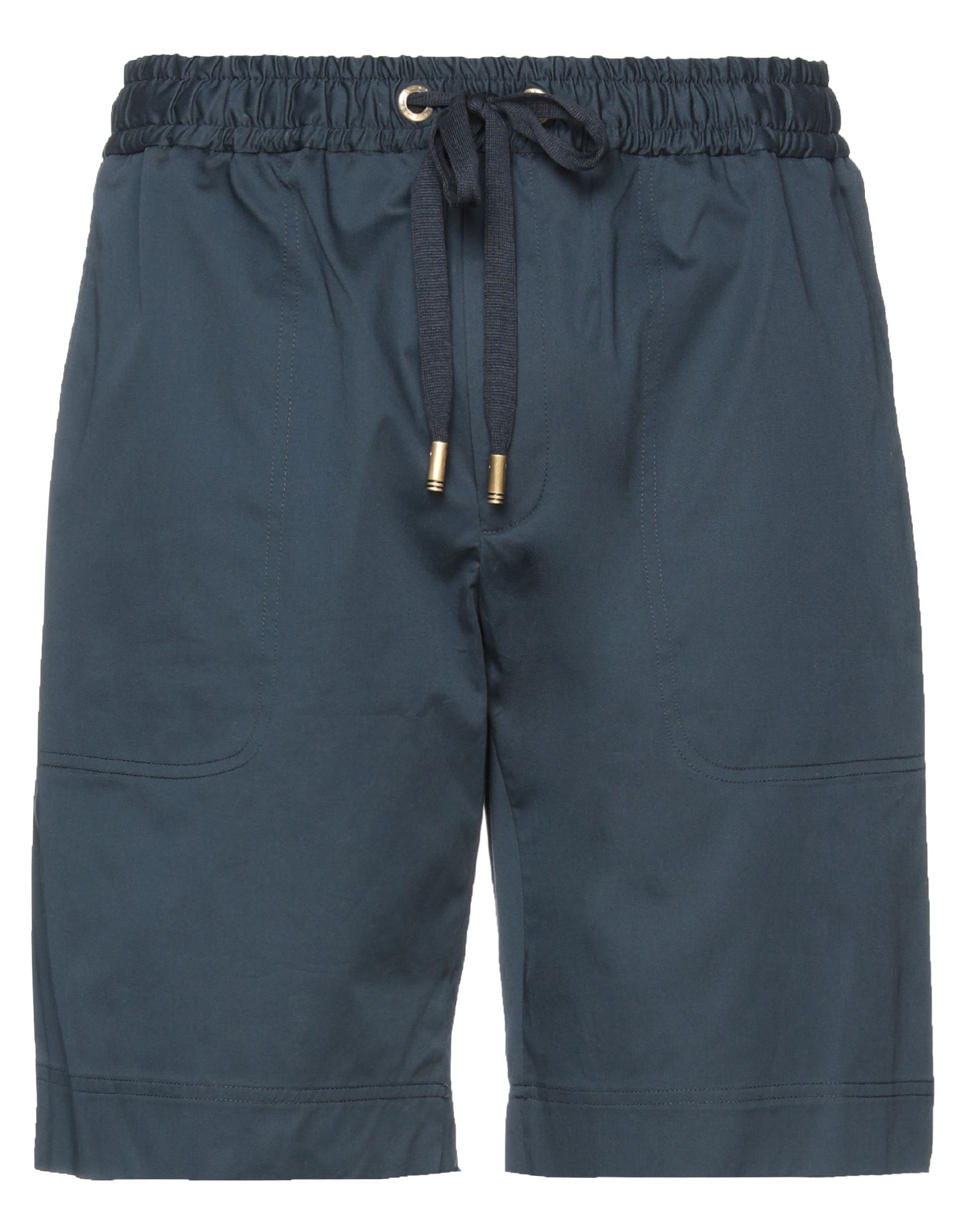 Dolce & Gabbana Man Shorts & Bermuda Shorts Midnight Blue Size 30 Cotton, Elastane In Dark Blue