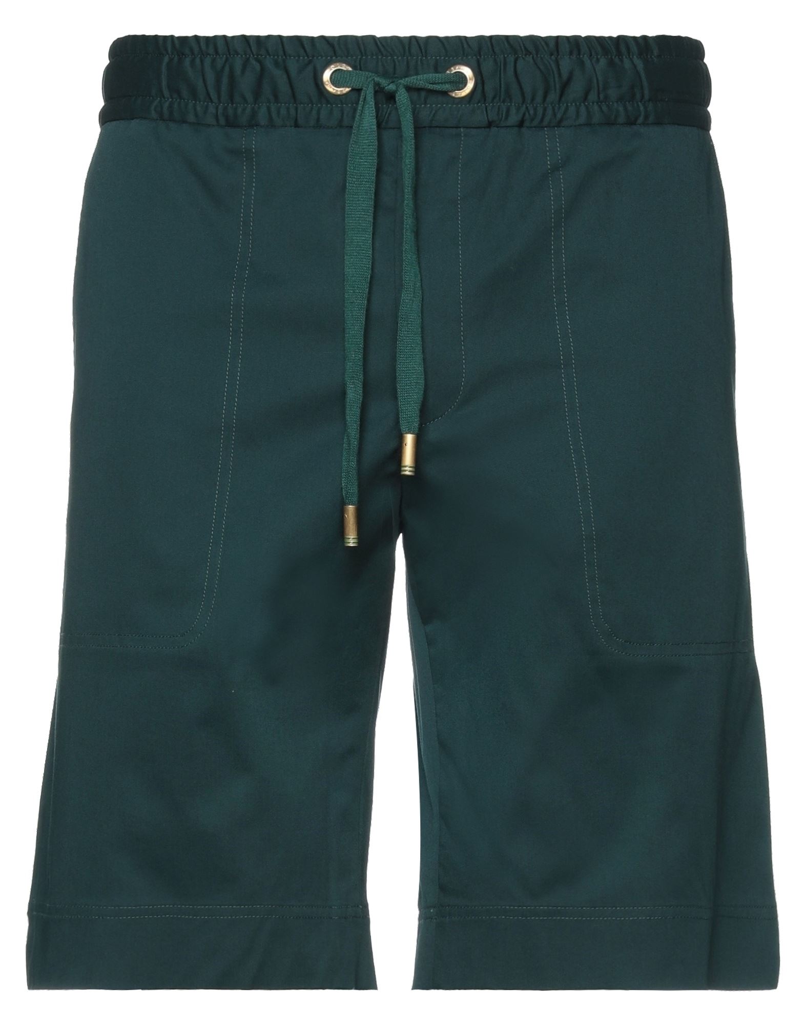 Dolce & Gabbana Man Shorts & Bermuda Shorts Emerald Green Size 36 Cotton, Elastane