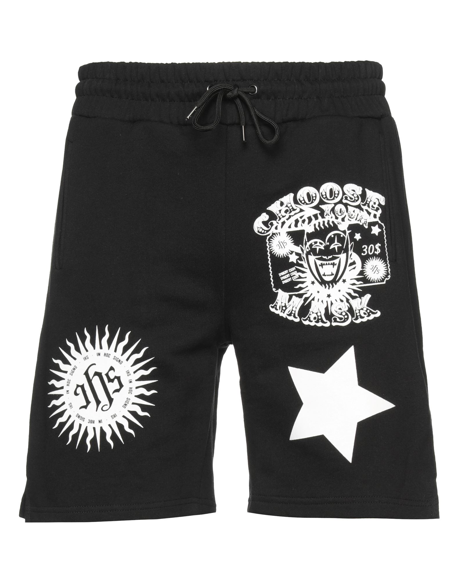 Ihs Man Shorts & Bermuda Shorts Black Size Xxl Cotton