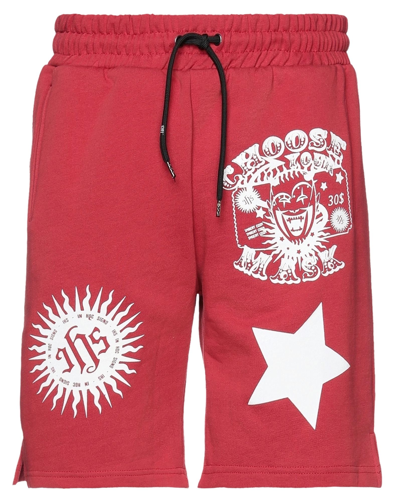 Ihs Man Shorts & Bermuda Shorts Red Size Xxl Cotton