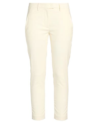 Dondup Woman Pants Cream Size 28 Virgin Wool, Elastane In Neutral