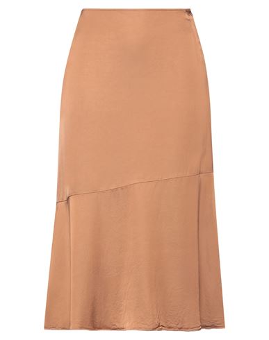 Dries Van Noten Woman Midi Skirt Tan Size 6 Viscose In Brown