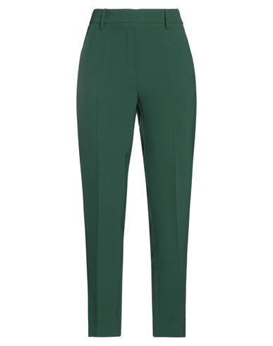 Rue Du Bac Woman Pants Dark Green Size 10 Polyester, Elastane