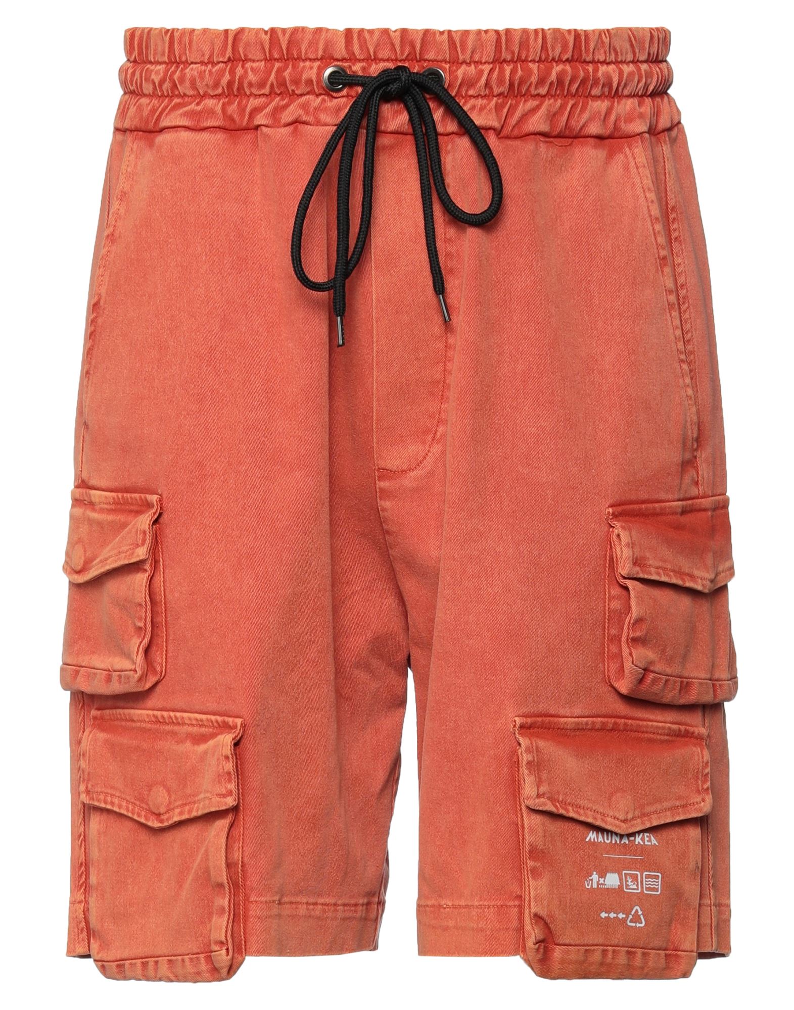 Mauna Kea Man Shorts & Bermuda Shorts Orange Size Xl Cotton, Elastane