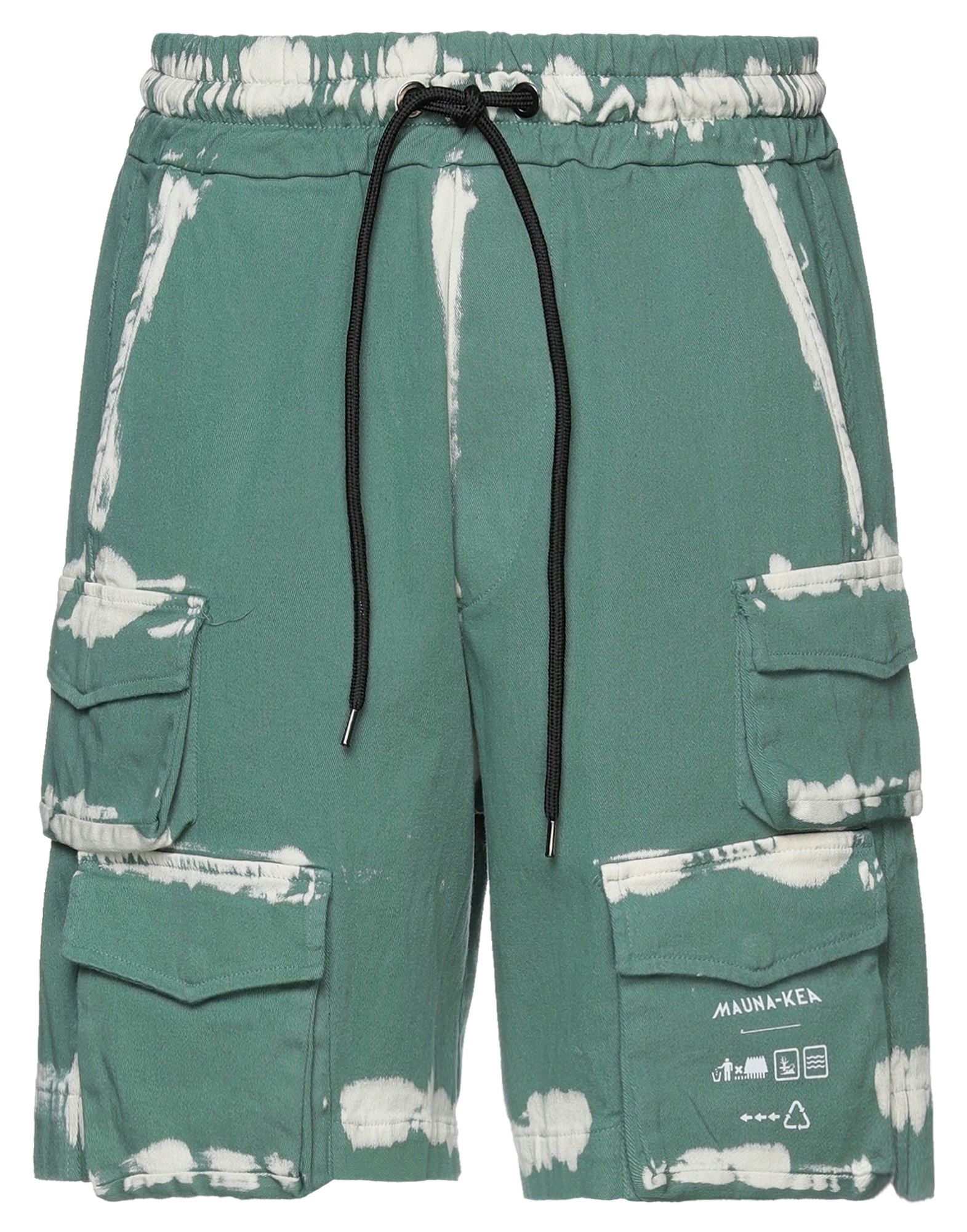 Mauna Kea Man Shorts & Bermuda Shorts Green Size L Cotton, Elastane