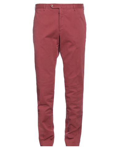 Shop Pt Torino Man Pants Brick Red Size 42 Cotton, Elastane