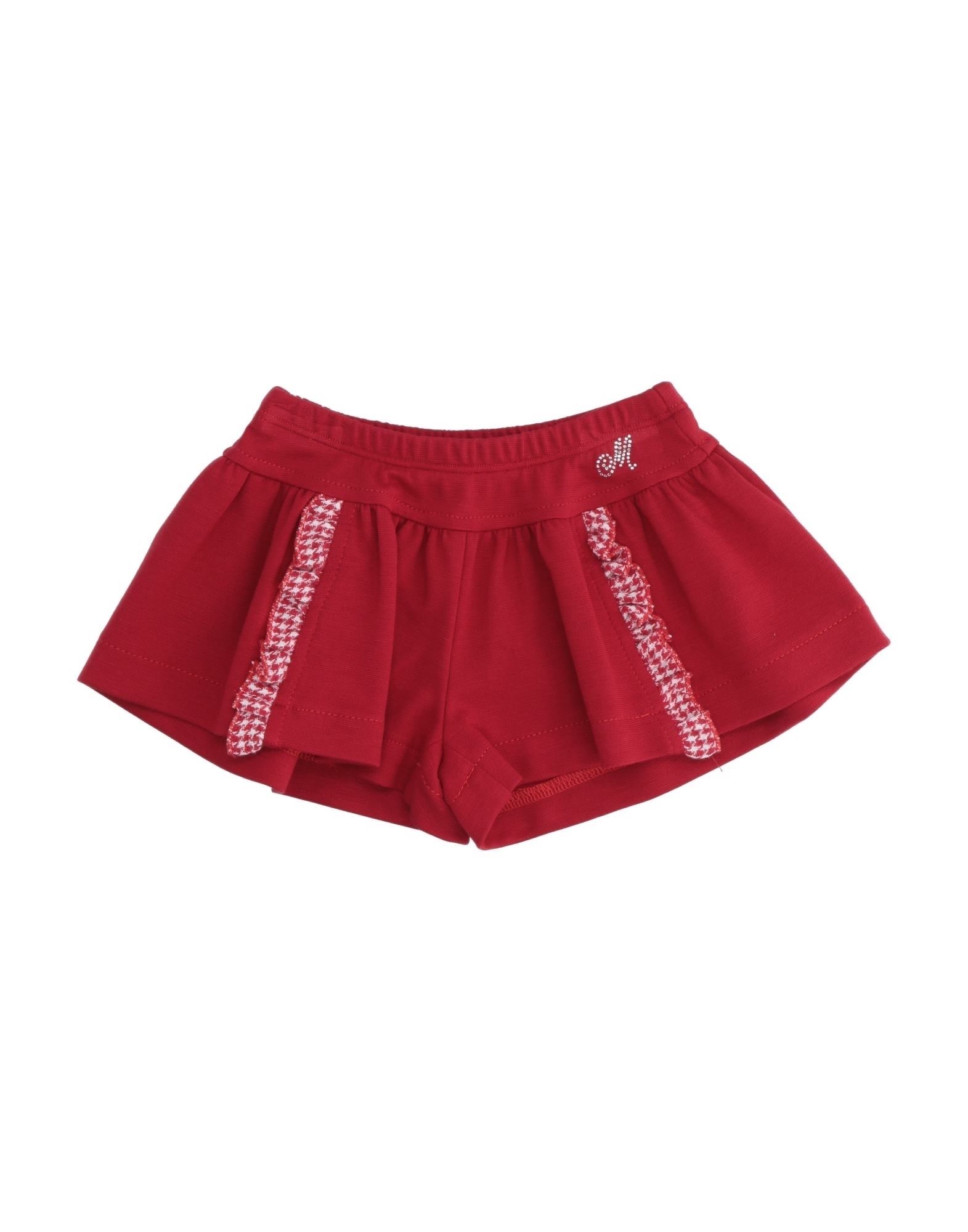 Monnalisa Kids'  Newborn Girl Shorts & Bermuda Shorts Red Size 3 Viscose, Polyamide, Elastane, Wool