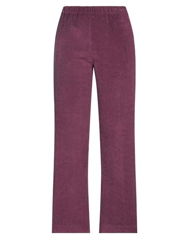 Rue Du Bac Woman Pants Deep Purple Size 8 Polyester, Polyamide, Elastane