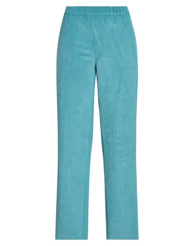 Rue Du Bac Woman Pants Turquoise Size 10 Polyester, Polyamide, Elastane In Blue