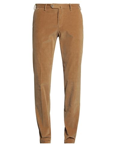 Pt Torino Man Pants Camel Size 38 Cotton, Elastane